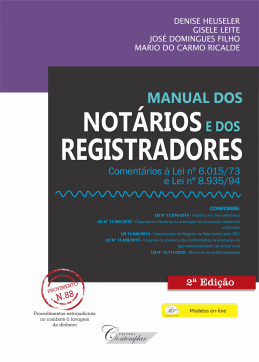 Manual dos Notários e dos Registradores - 2a ed